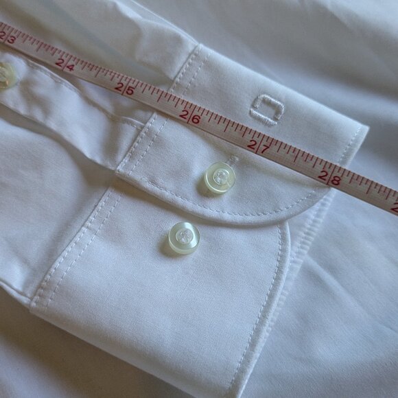 Olymp Level 5 Five business body fit white dress shirt men 17.5/44 - Picture 8 of 10